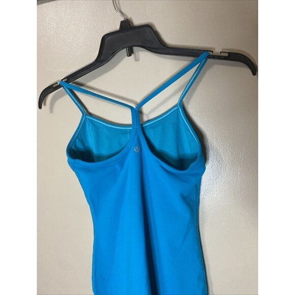 Teal Lululemon Tank With Built-In Bra  Size 6 - Picture 3 of 7